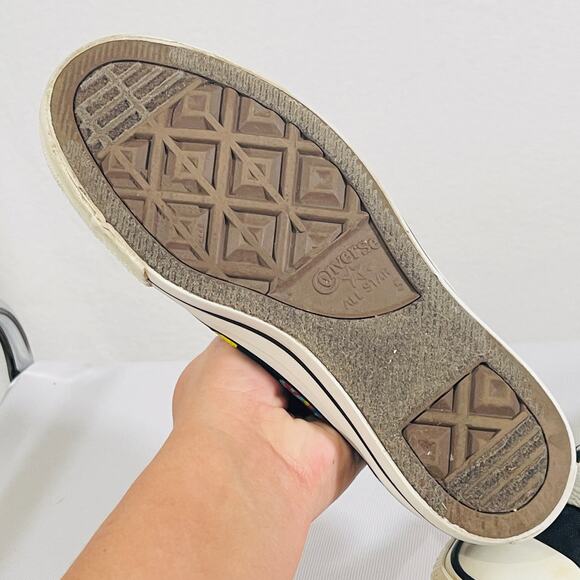 Converse All Star Black Multicolor Southwestern Themed Sneakers Womens Size 7 - Picture 11 of 14